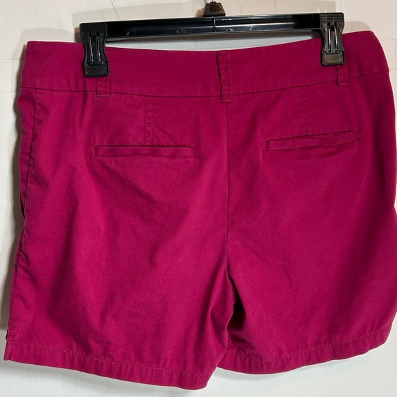 LOFT Vibrant Pink 100% Cotton Zippered Women's Bermuda Shorts Size 4 - Picture 2 of 7